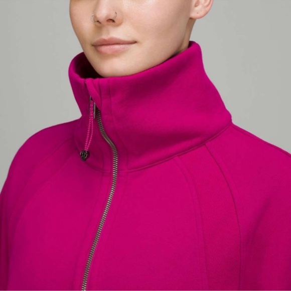 Lululemon Scuba Cropped Funnel neck XS/S Ripened Raspberry - Picture 10 of 10